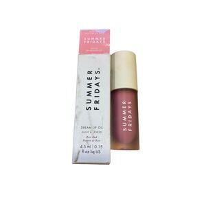 Summer Fridays Dream Lip Oil Rose Bud Sheer 4.5ml 0.15oz New Imperfect Box